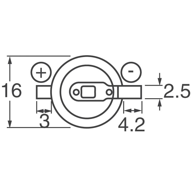 Panasonic BR-1632A/FAN, BR1632AFAN, BR1632A/FAN Lithium Battery With T ...